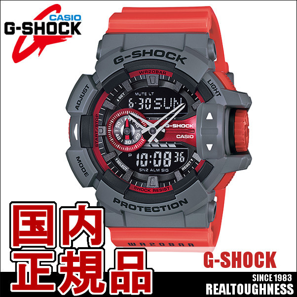 【クリックで詳細表示】カシオCASIO G-SHOCK ジーショック メンズ 腕時計 GA-400-4BJF ブラック レッド