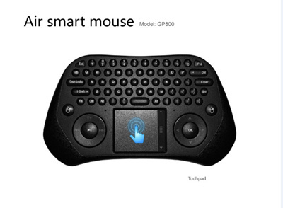 【クリックでお店のこの商品のページへ】Measy GP800 2.4G Mini Wireless Keyboard Air Fly Mouse Remote Controller with TouchPad