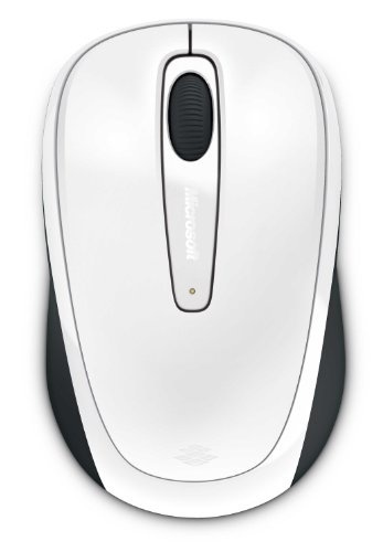 【クリックで詳細表示】マイクロソフト マウス ワイヤレス/小型 Wireless Mobile Mouse 3500 Mac/Win USB Port Glossy White L2 GMF-00315