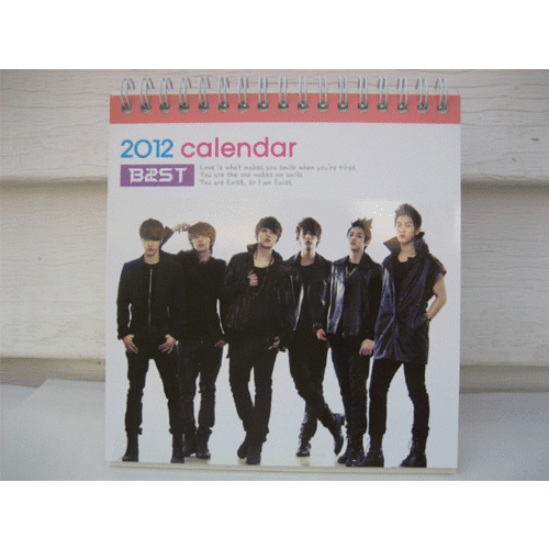 【クリックで詳細表示】★BEAST★ B2ST★ 2012年 卓上カレンダー ミニポストカード 2012 calendar
