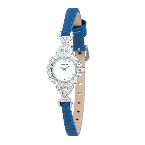 【クリックで詳細表示】[ジェイエスチナ]女性レザー腕時計(JWQL1WM1-R6811L)