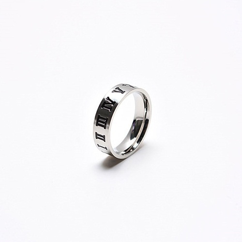 【クリックで詳細表示】[ring/ 指輪/ リング]ローマ数字刻印指輪(R0100)