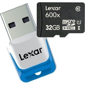【クリックで詳細表示】LSDMI32GBBJP600R High-Performance microSDHC UHS-Iカード Class10 USB3.0リーダ付 32GB