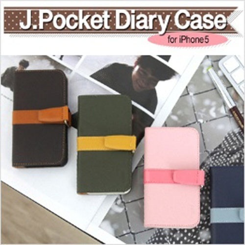 【クリックで詳細表示】★★i5 (E)iPhone5S/5対応/Mobc J.Pocket Diary Case/iPHONE5S/5 ケース/iphone5S/5 カバー /アクセサリー/アイフォンケース/保護カバー★★