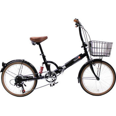 【クリックでお店のこの商品のページへ】Topone トップワン 20インチ 折りたたみ自転車 外装6段ギア付 FS206LL-37-BK