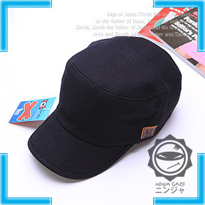 【クリックで詳細表示】[GAZE] Simple Basic Colorful Cotton Military Cap (Black) ＋ Free Gift [10801]