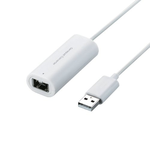 【クリックで詳細表示】ELECOM ゲームパッドコンバータ USB接続 Wiiクラシックコントローラ対応 1ポート ホワイト JC-W01UWH