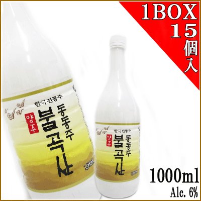 【クリックで詳細表示】【韓国マッコリ】楊州ドンドン酒1000ml(1BOX)15個入り