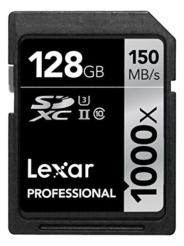 【クリックでお店のこの商品のページへ】Lexar Professional 1000x 128GB SDXC UHS-II/U3 Card (Up to 150MB/s read) w/Image Rescue 5 Software LSD128CRBNA1000