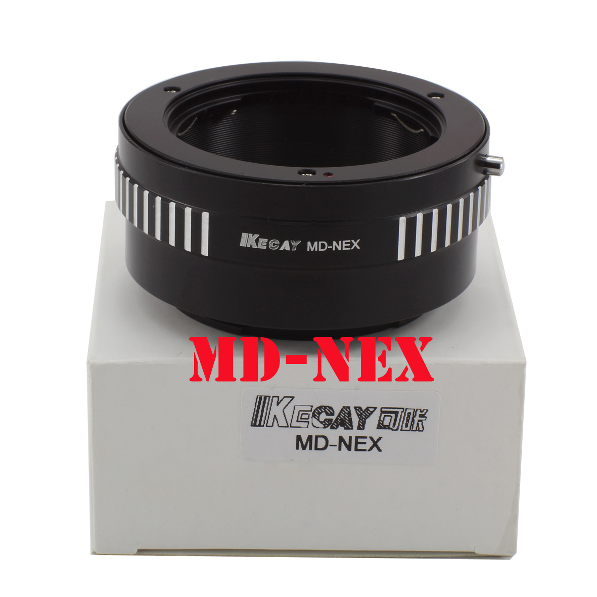 【クリックでお店のこの商品のページへ】カメラレンズマウントアダプターリングMD-NEXのためミノルタMD MCレンズとSONY NEX EマウントボディNEX5 NEX5N NEX7 NEX-C3 NEX-F3用
