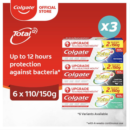 colgate total toothpaste 110 / 150g [bundle of 6]