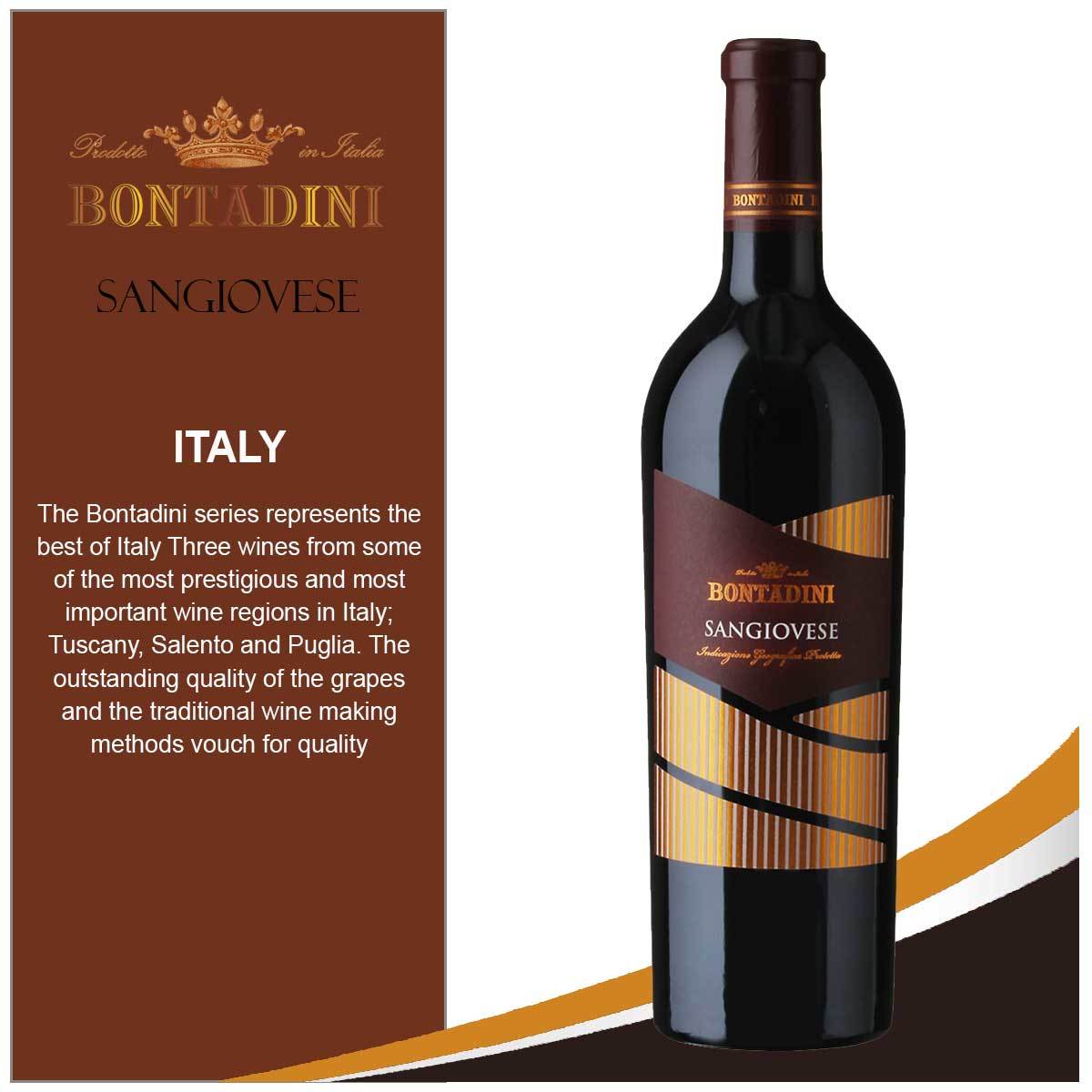 bontadini sangiovese puglia igp 14.5% 750ml (red wine)