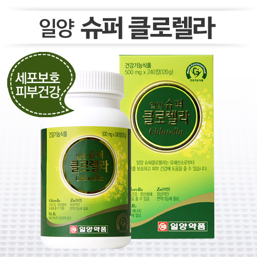 【クリックで詳細表示】[韓国直送] 均一スーパークロレラ (500 m g ×240品種 x1EA ・ 120g) ・抗酸化、皮膚の健康を支援