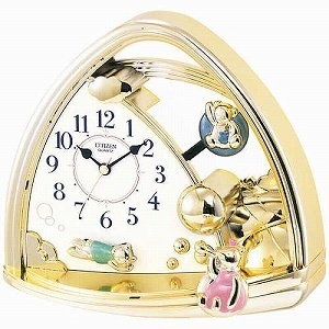 【クリックで詳細表示】CITIZEN(シチズン) 置時計 ファンタジーランド 4SG762-018夢あふれるメルヘンの世界が時計の中に動いてます。 送料無料 セール 祭 期間限定