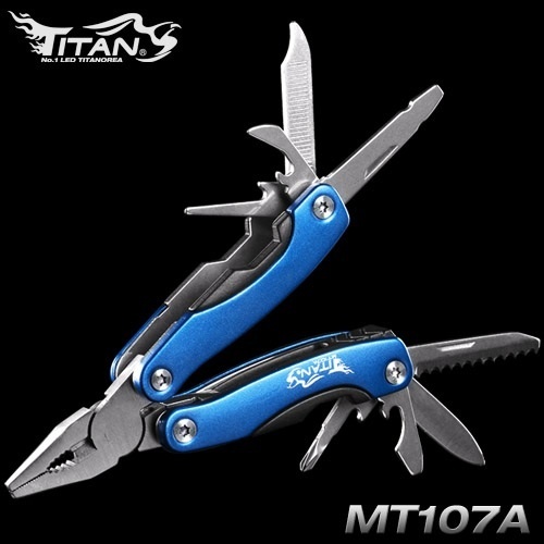 【クリックで詳細表示】[TITANKOREA][MT107A]様々なツールセット/ Multi-Tool/強化ステンレス素材