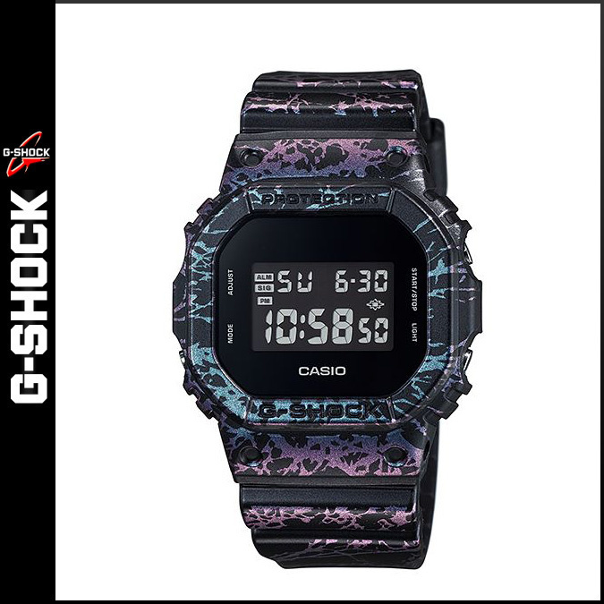 【クリックでお店のこの商品のページへ】カシオ CASIO G-SHOCK 腕時計 DW-5600PM-1JF POLARIZED MARBLE Gショック GSHOCK マーブル ブラック メンズ レディース