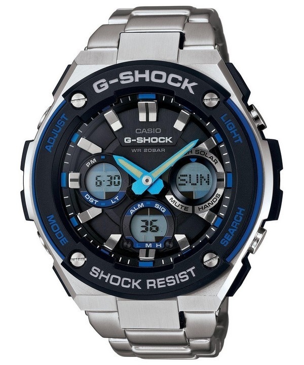 【クリックで詳細表示】CASIOCasio G-Shock G-STEEL Analog-Digital World Time GST-S100D-1A2 Mens Watch