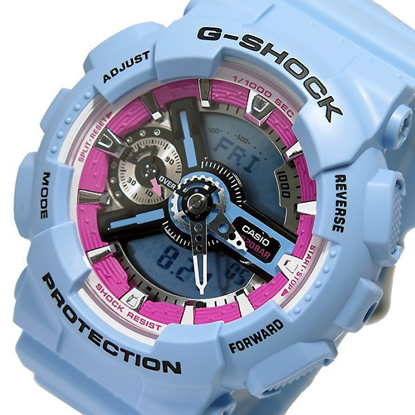 【クリックでお店のこの商品のページへ】カシオ Gショック Sシリーズ ユニセックス 腕時計 GMA-S110F-2A ブルー