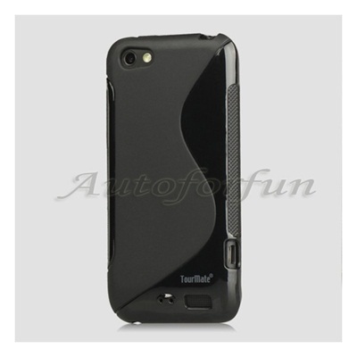 【クリックで詳細表示】New 2012 ★HOT SALE★ Case Casing S Shape TPU Soft Hybrid Gel Cover For HTC One V T320e