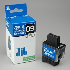 【クリックで詳細表示】サンワサプライ JIT-B09B ブラザー LC09BKタイプ 再生インクカートリッジ(ブラック)