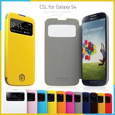 【クリックで詳細表示】[PC] [10％DC] [SLG] Calf Skin Leather View Case-Galaxy S4 サムスンギャラクシーS4 携帯電話ケース 【送料無料】