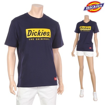 【クリックで詳細表示】[ディッキーズ][男女共用]DMK2UTST501 - PNV＿ユニセックスプリント半袖Tシャツ/ラウンドネック