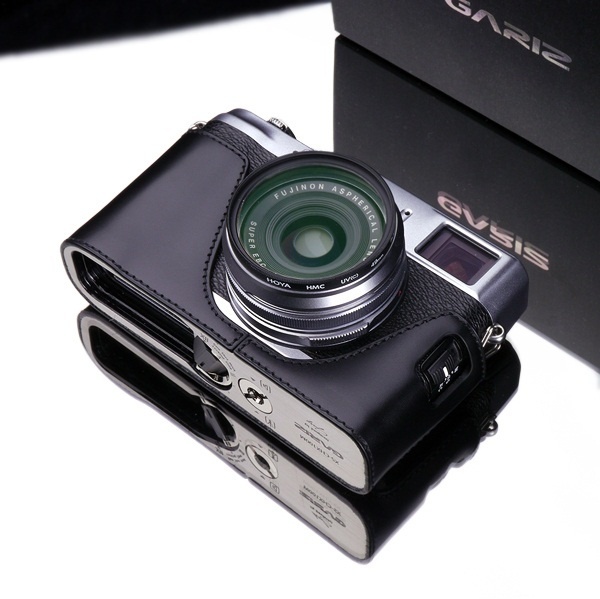 【クリックで詳細表示】★送料無料★GARIZ 高級革カメラケース 富士フィルム FinePix X100用 ブラック / GARIZ camera case for FUJIFILM FinePix X100 black