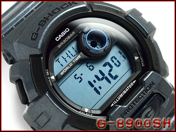【クリックで詳細表示】カシオGショック G-SHOCK CASIO カシオ メンズ 腕時計 メタリックカラーズ マッドマン デジタル G-8900SH-2DR ネイビー [逆輸入品]