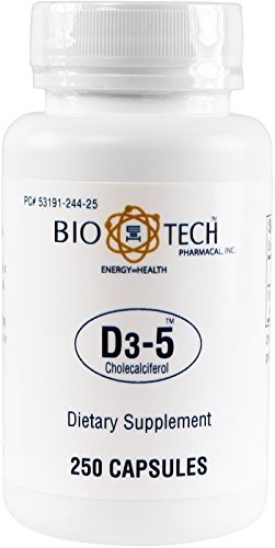 【クリックで詳細表示】BioTech Pharmacal - D3-5 (5，000 IU) - 250 Count