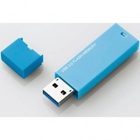 【クリックでお店のこの商品のページへ】MF-MSU3A32GBU セキュリティ機能付 シンプル USB3.0メモリ/32GB/ブルー