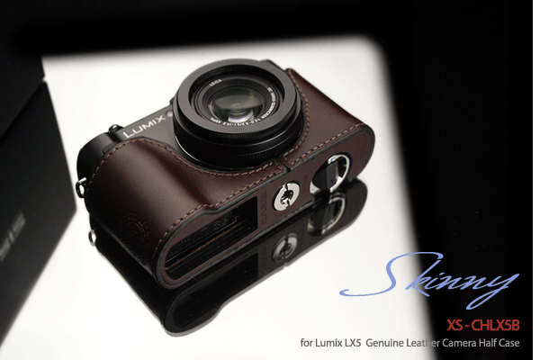 【クリックで詳細表示】★送料無料★GARIZ 高級革カメラケース パナソニック Lumix LX5用 ブラウン / GARIZ camera case for Panasonic Lumix LX5 Brown XS-C