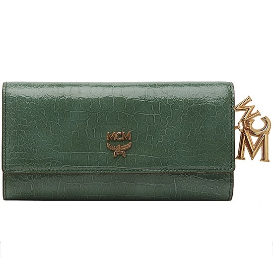 【クリックで詳細表示】[MCM]『送料無料』 ★MCM★ 長財布 13AW POP CROCO GREEN ★MCM★ MYL3AGC04GR ☆財布☆WALLET