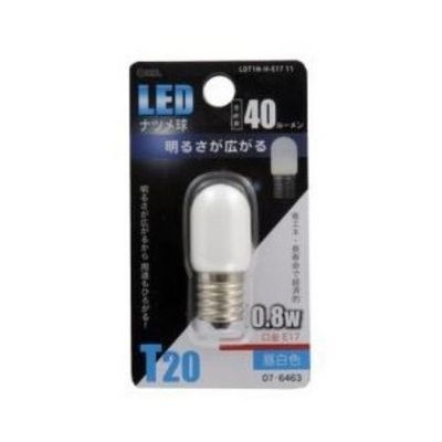 【クリックで詳細表示】オーム電機 LED電球(LEDナツメ球E1740ルーメン昼白色E17) LDT1N-H-E17 LDT1N-H-E1711
