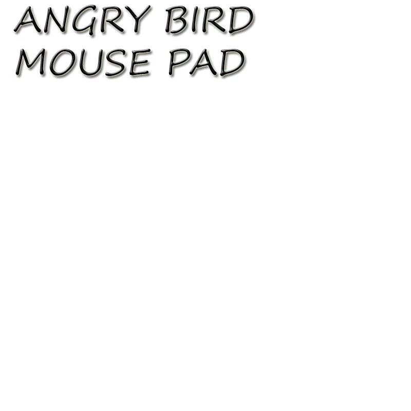 【クリックでお店のこの商品のページへ】★ Lovely MousePad ★ ANGRY BIRDS ～ with Wrist Rest / Pillow ★Mouse Pad