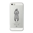【クリックで詳細表示】iPhone5s au/SoftBank 透明 りんごをかじるクマ ケース