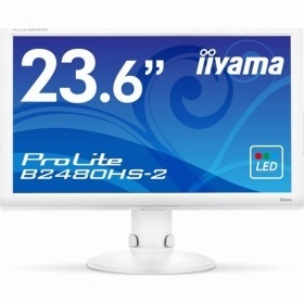 【クリックでお店のこの商品のページへ】B2480HS-W2 (ProLite)23.6インチワイドTFTモニタ B2480HS-W2(1920x1080/D-Sub15Pin/HDCP対応DVI/HDMI/S-スピーカー/ホワイト)