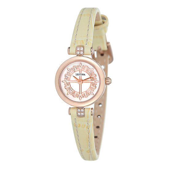【クリックで詳細表示】[ジェイエスチナ]女性レザー腕時計 (JWQL2RM1-R6810L)