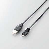 【クリックで詳細表示】[ELECOM(エレコム)] タブレット用USBケーブル(A-microB) TB-AMB015BK
