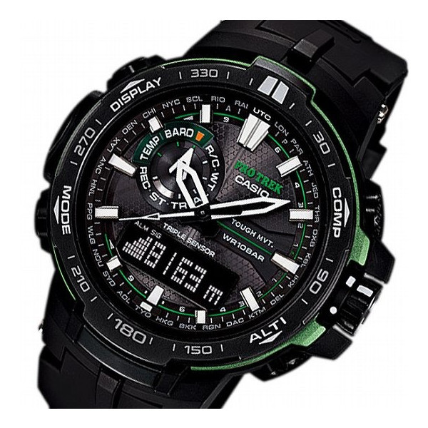 【クリックで詳細表示】カシオ CASIO プロトレック 電波 タフソーラー メンズ 腕時計 PRW-6000Y-1A ブラック
