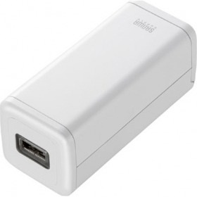 【クリックでお店のこの商品のページへ】BTN-DC2NW USB出力付ポータブルバッテリー電源(ホワイト)