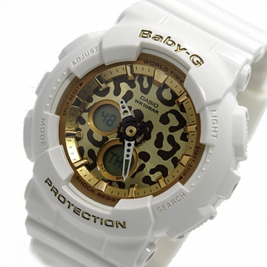 【クリックでお店のこの商品のページへ】カシオCASIO カシオ カシオ ベビーG レオパード レディース 腕時計 BA-120LP-7A2 ホワイト ba-120lp-7a2 【直送品の為、代引き不可】