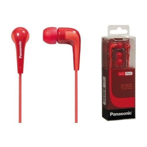 【クリックで詳細表示】Panasonic RP-HJE140-R パナソニックRP-HJE140-R L字型の耳インナーイヤーヘッドホンRPHJE140 RED/ GENUINE