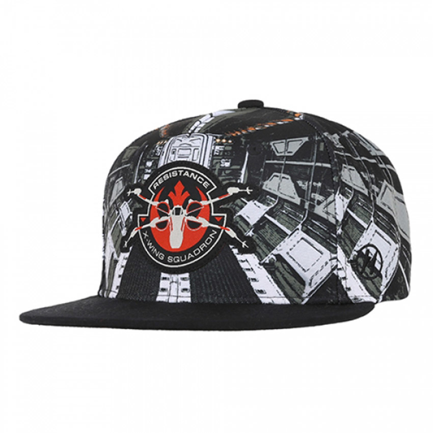 【クリックでお店のこの商品のページへ】Hats onスター・ウォーズフォースSTAR WARSスナップバック206を目覚めさせるX上で帽子(BK)