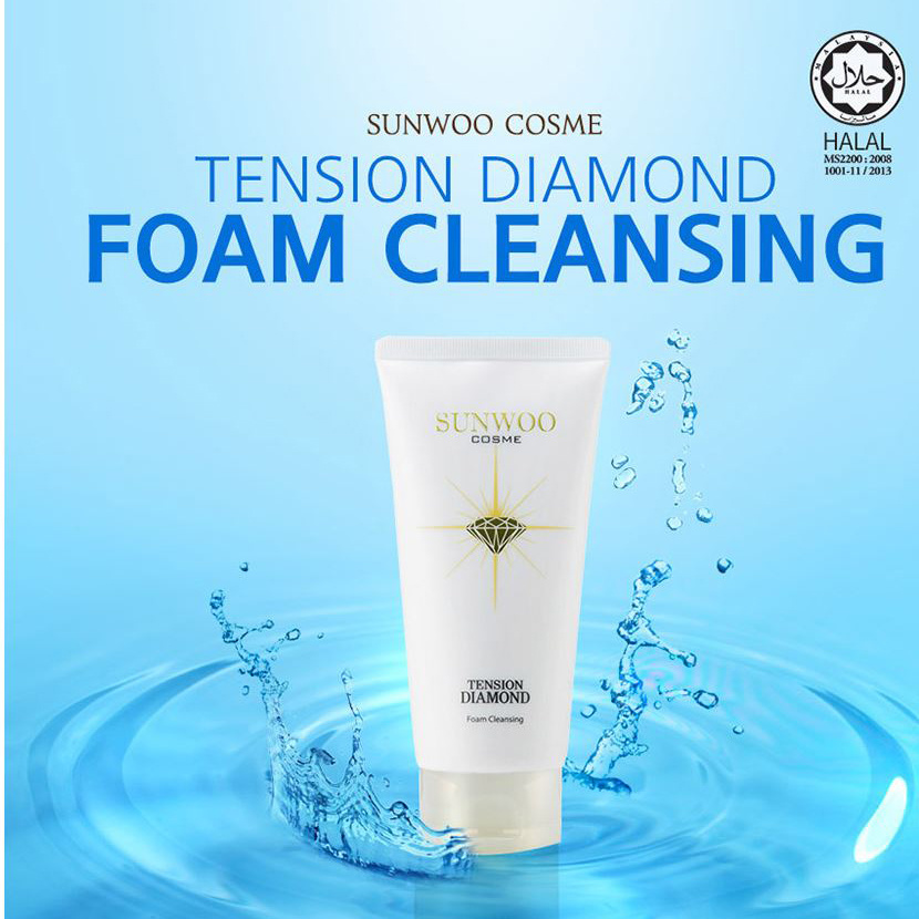 【クリックで詳細表示】SUNWOO COSME TENSION DIAMOND FOAM CLEANSING Certification in(Malaysia) NEW