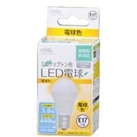 【クリックでお店のこの商品のページへ】ミニクリプトン形LED電球 E17 5.8W 電球色相当 LDA6L-H-E17 5