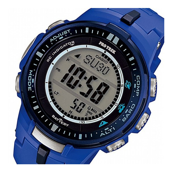 【クリックでお店のこの商品のページへ】カシオ CASIO プロトレック 電波 タフソーラー メンズ 腕時計 PRW-3000-2B ブルー