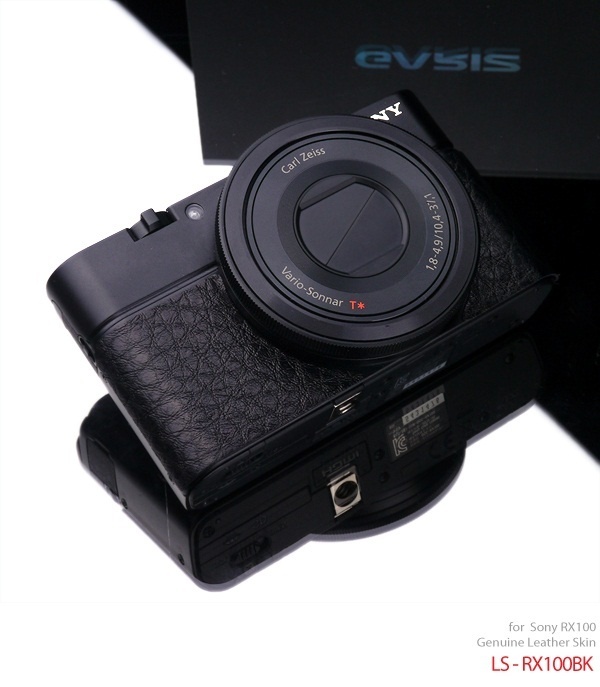 【クリックでお店のこの商品のページへ】★送料無料★GARIZ 高級革カメラケース Sony RX100用 ブラック / GARIZ camera case for Sony RX100 Black LS-RX100BK