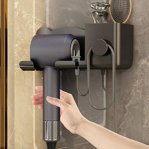 Qoo10 Free Shipping Bathroom Hair Dryer Rack Free Punching Bathroom