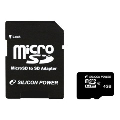 【クリックで詳細表示】[Silicon Power]【メール便対応】SP004GBSTH010V10-SP｜micro SDHCカード 4GB (class10) [SP004GBSTH010V10-SP]