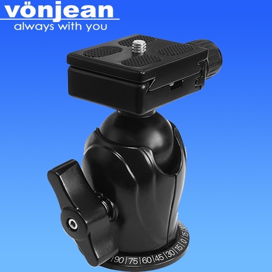 【クリックで詳細表示】vonjean VD-362 ballhead for tripod Load capacity 6Kg デジタルカメラ用 三脚 用 ボールヘッド